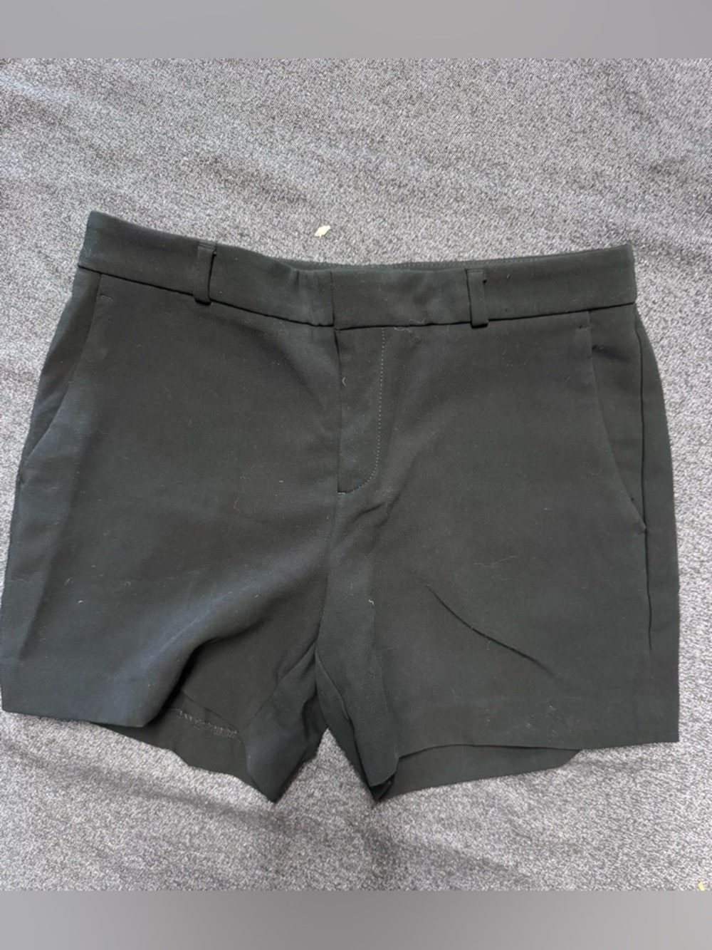 Banana Republic Black High-Waist Tailored Shorts